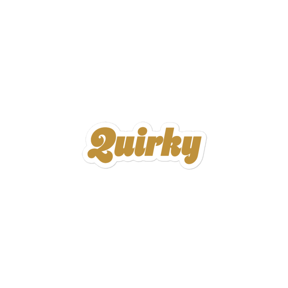 Quirky (bubble-free stickers)