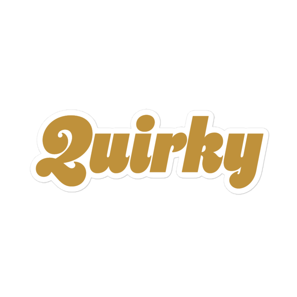 Quirky (bubble-free stickers)