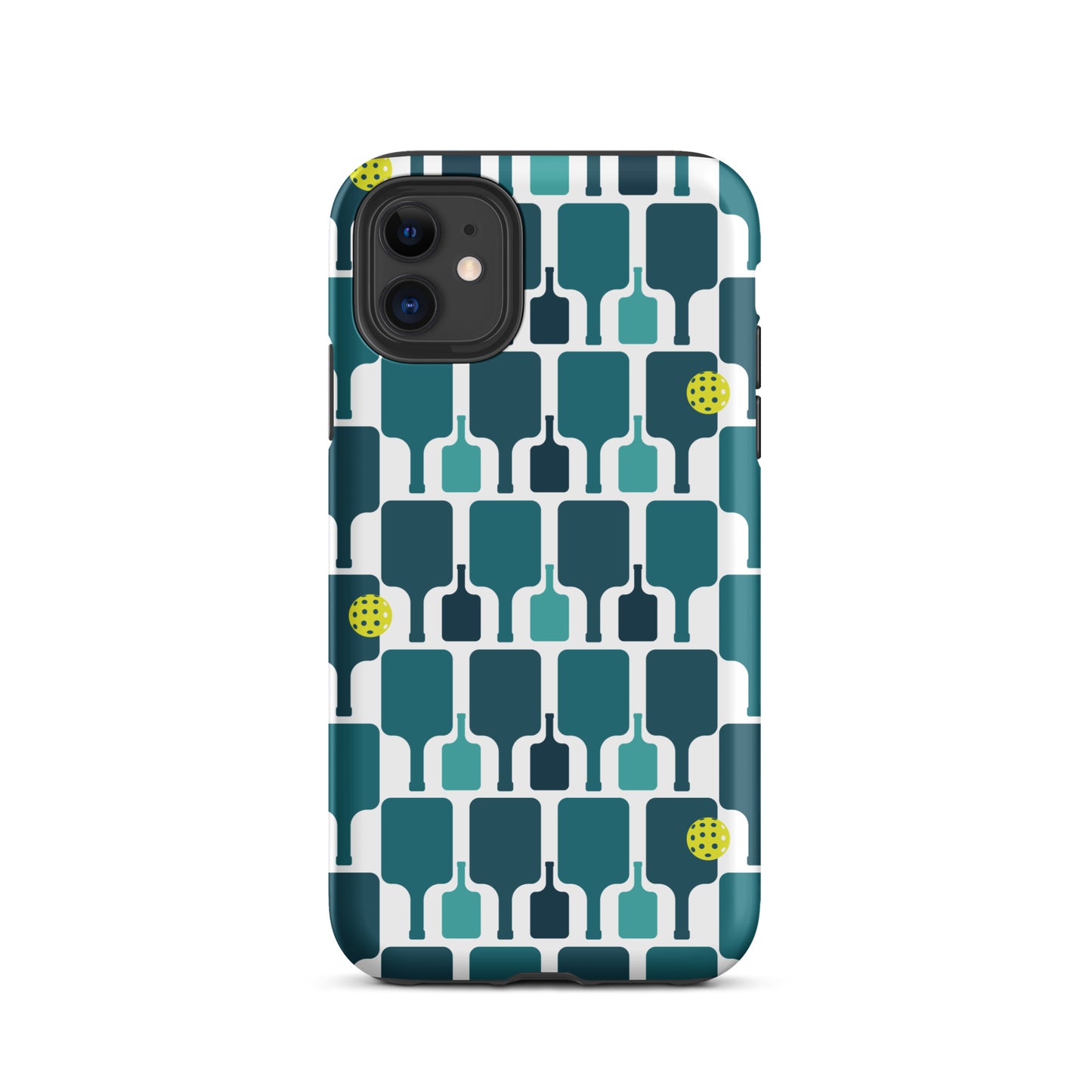 Pickleball Paddle grid graphic on Tough Case for iPhone®