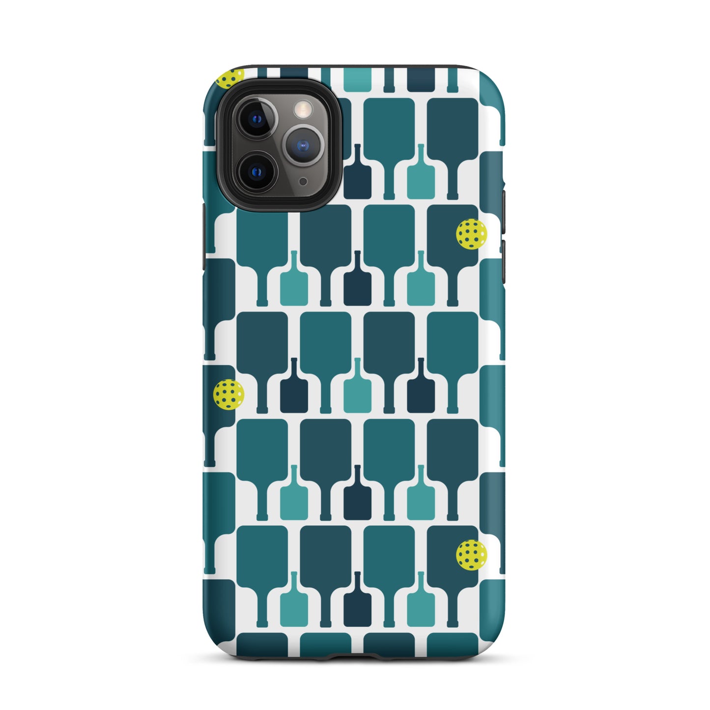 Pickleball Paddle grid graphic on Tough Case for iPhone®