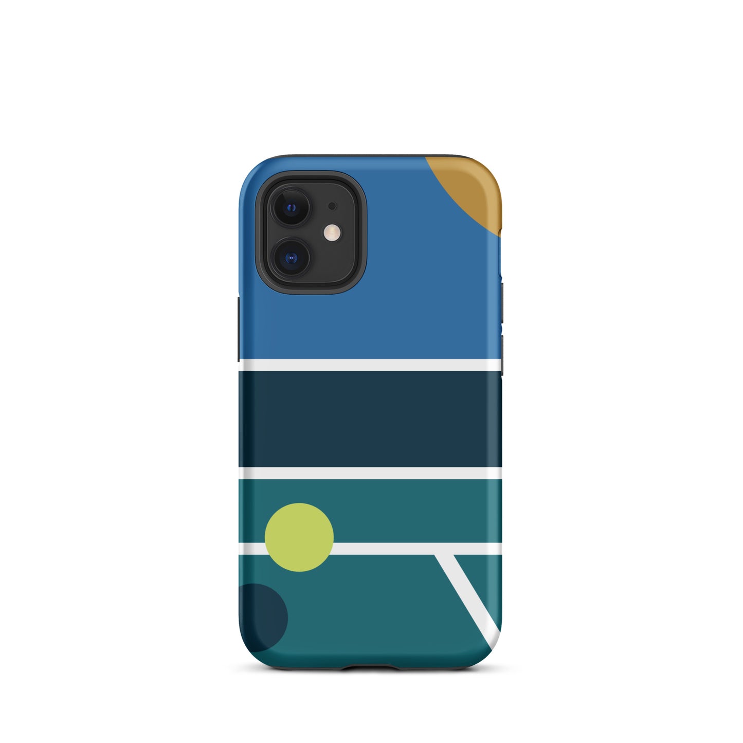 Minimalist Pickleball Court graphic on Tough Case for iPhone®