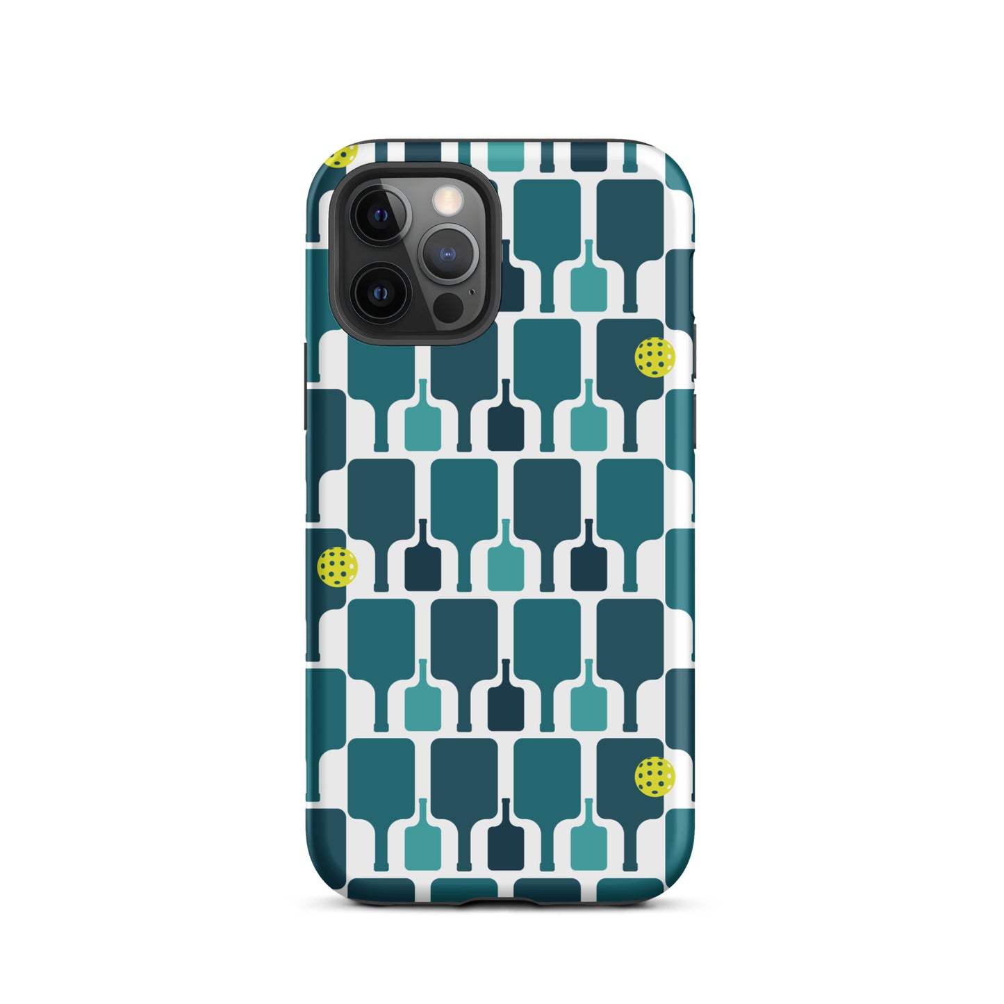 Pickleball Paddle grid graphic on Tough Case for iPhone®