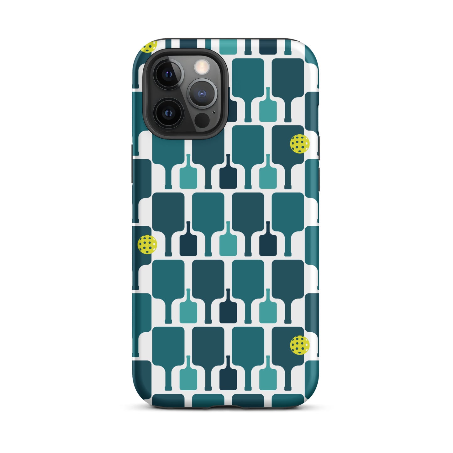 Pickleball Paddle grid graphic on Tough Case for iPhone®
