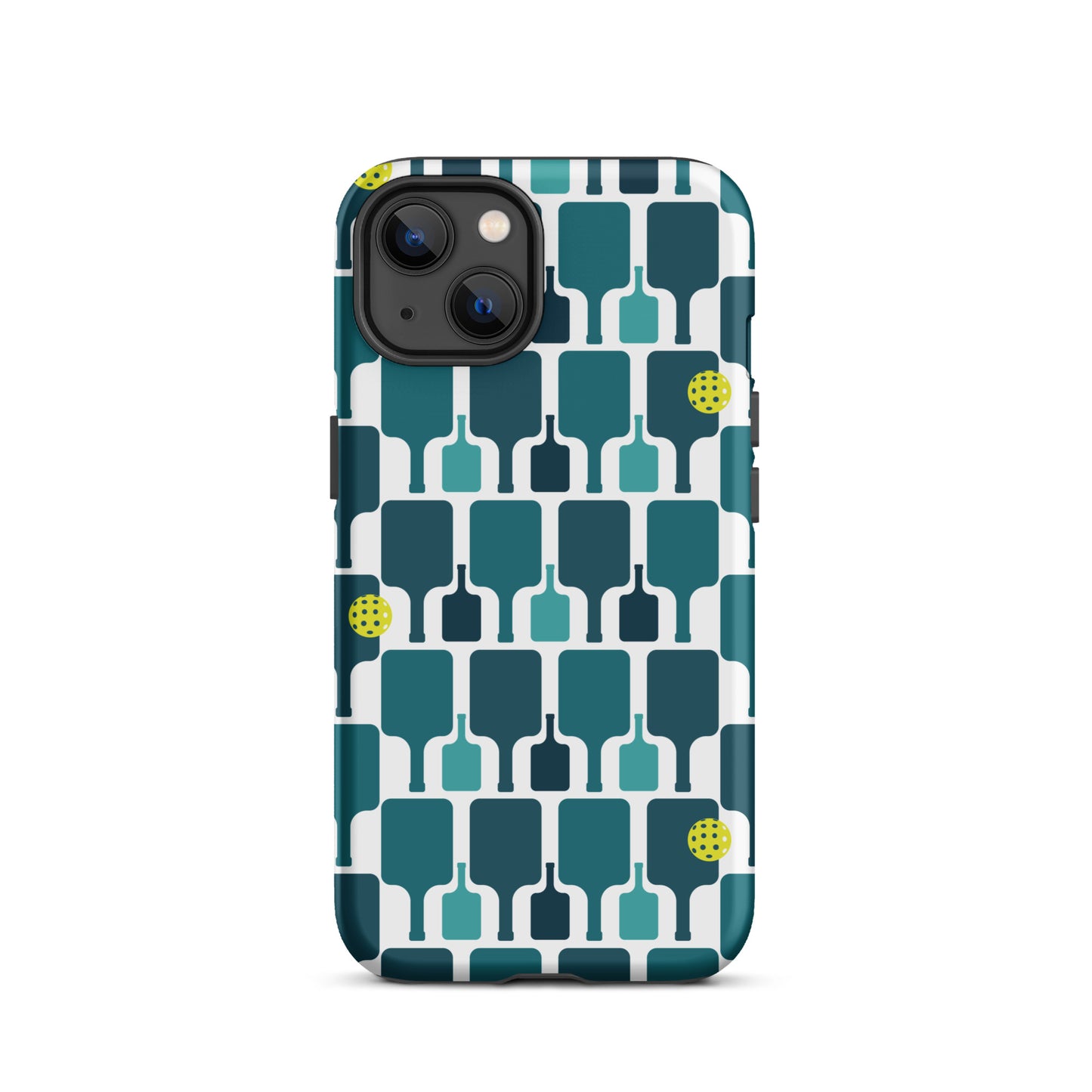 Pickleball Paddle grid graphic on Tough Case for iPhone®