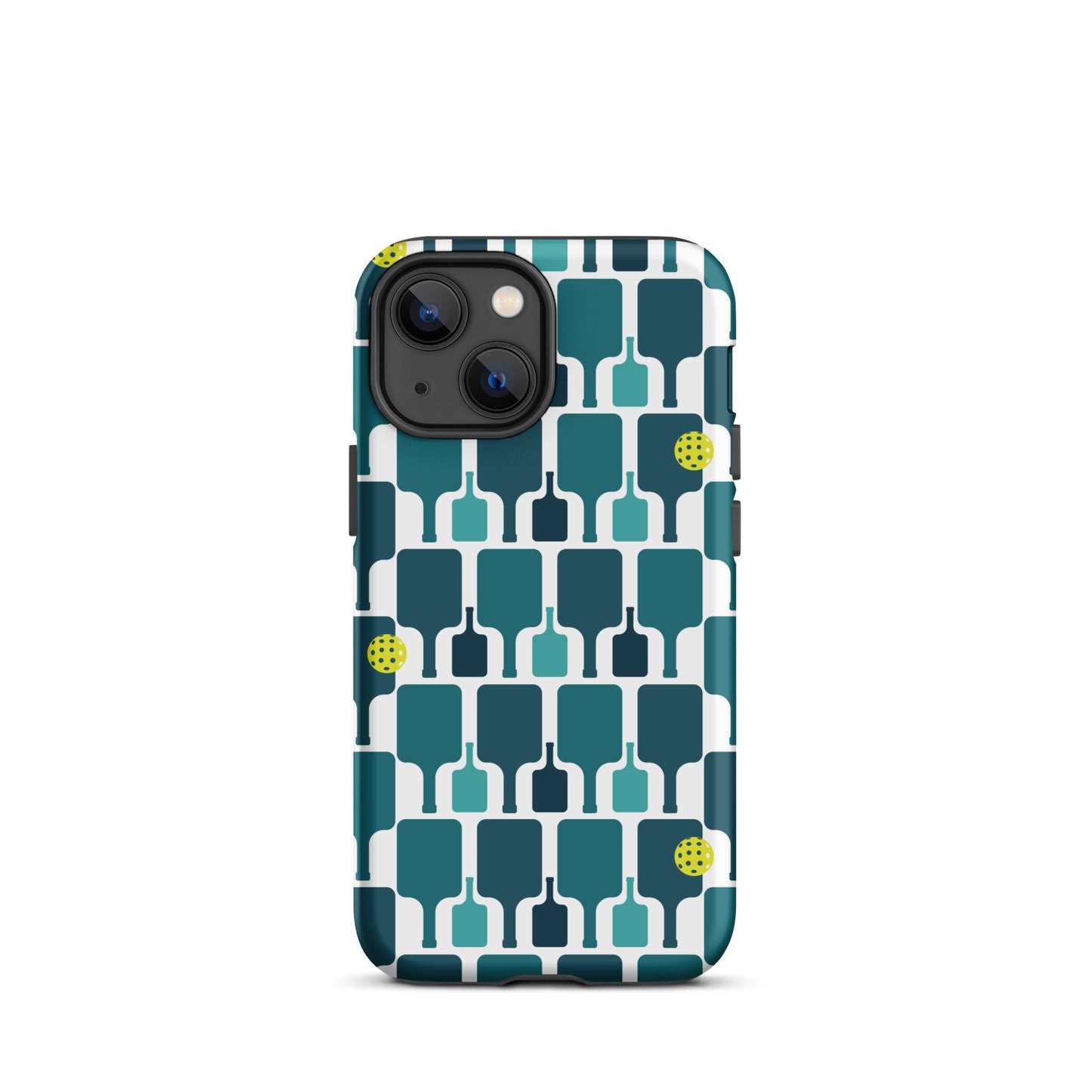 Pickleball Paddle grid graphic on Tough Case for iPhone®