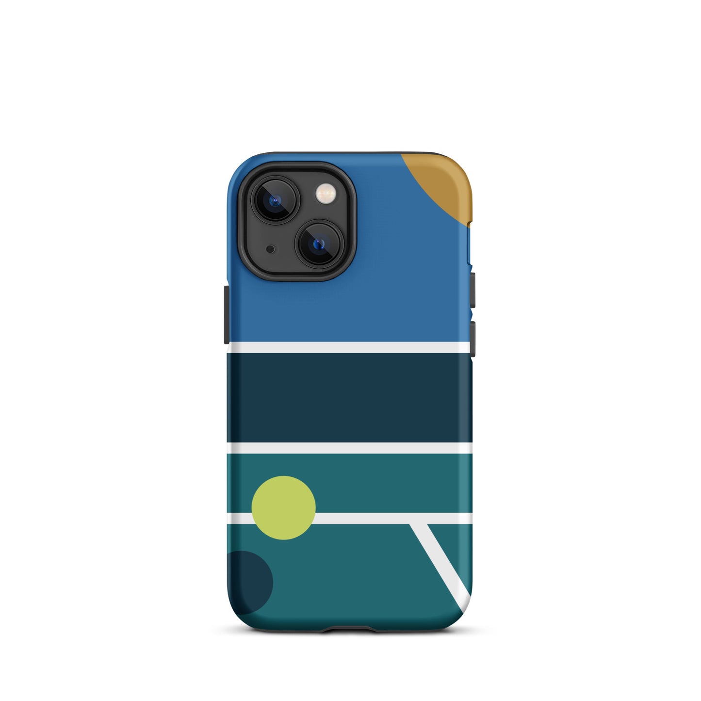 Minimalist Pickleball Court graphic on Tough Case for iPhone®