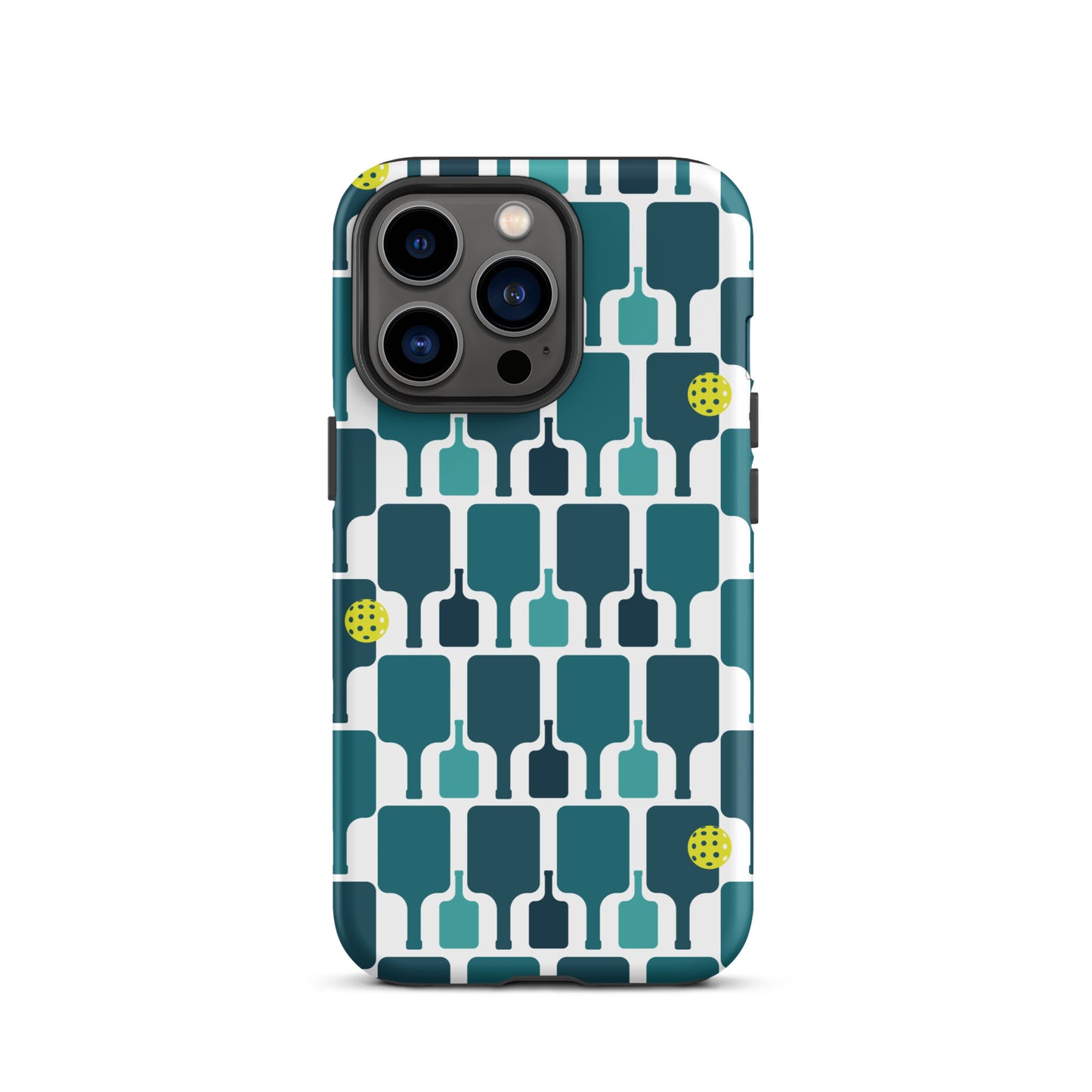 Pickleball Paddle grid graphic on Tough Case for iPhone®