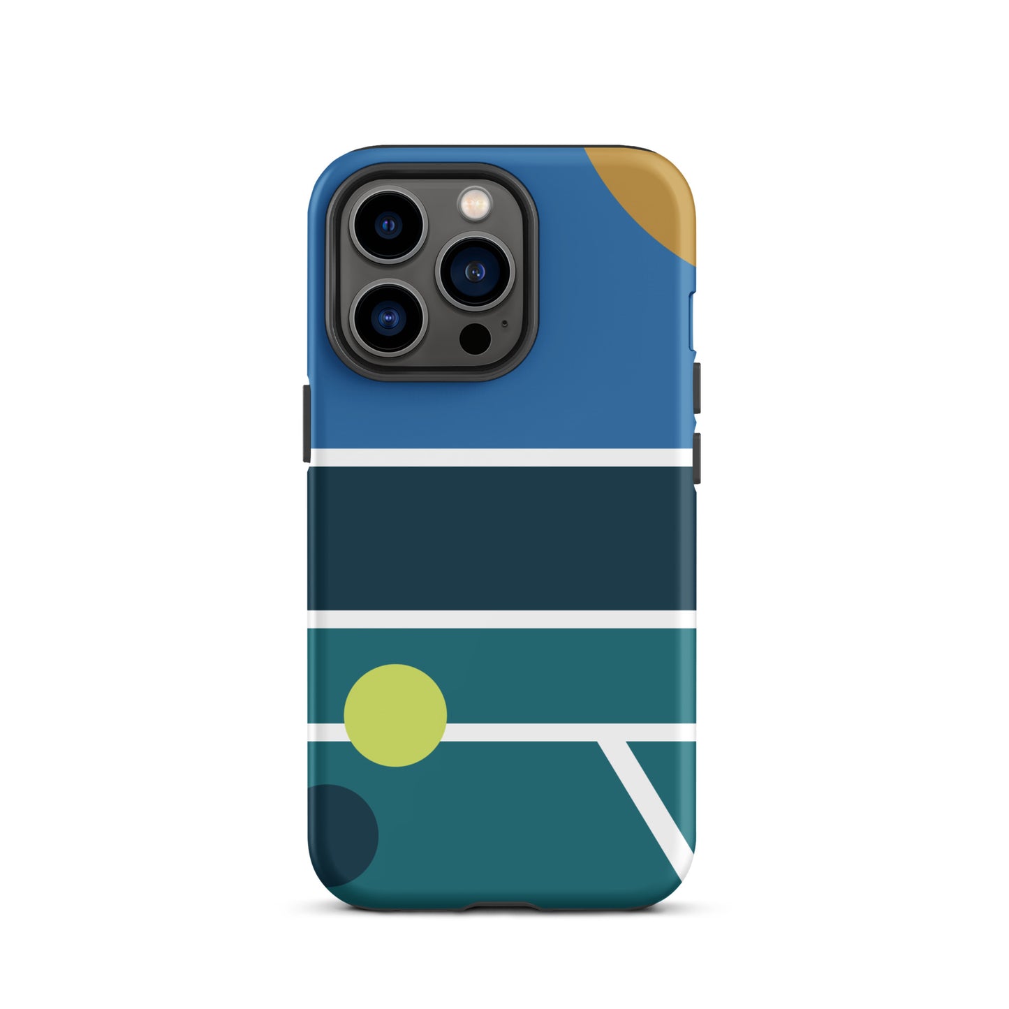 Minimalist Pickleball Court graphic on Tough Case for iPhone®