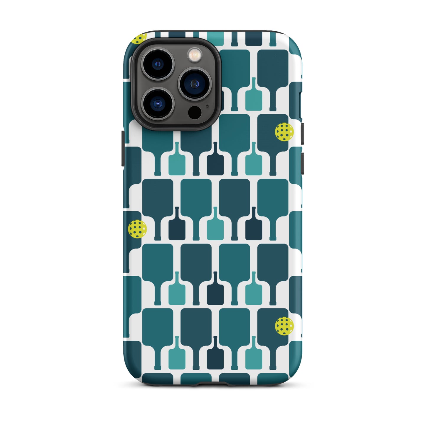 Pickleball Paddle grid graphic on Tough Case for iPhone®