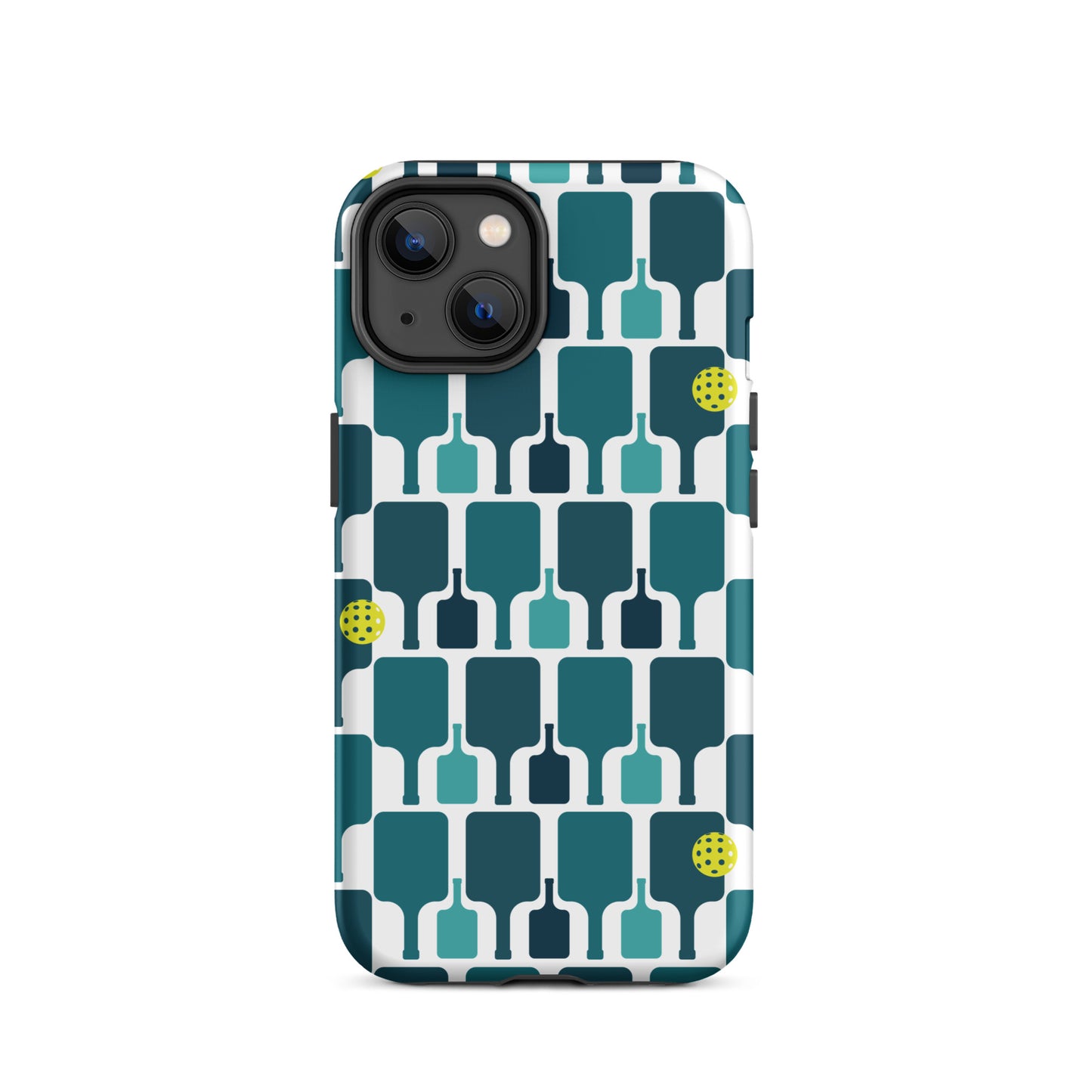 Pickleball Paddle grid graphic on Tough Case for iPhone®