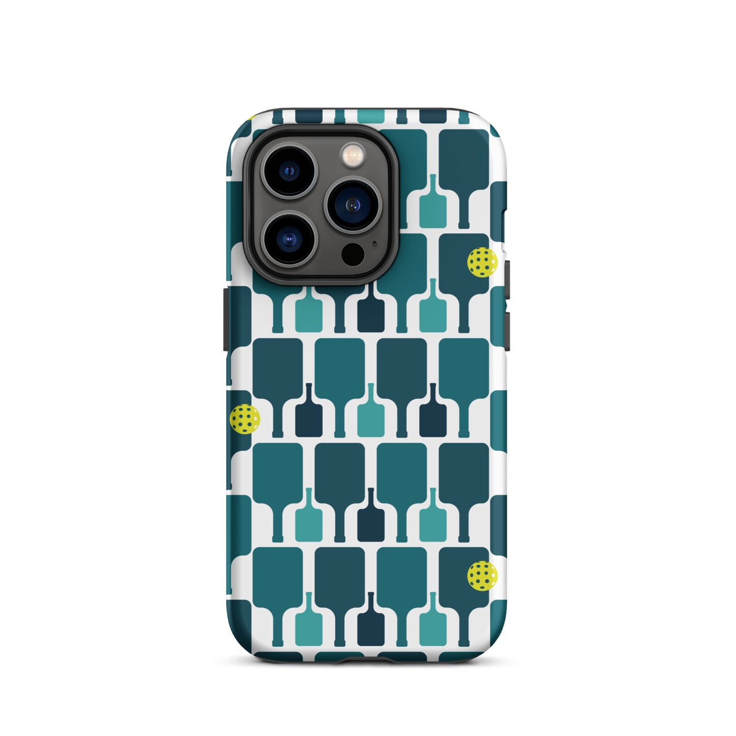 Pickleball Paddle grid graphic on Tough Case for iPhone®