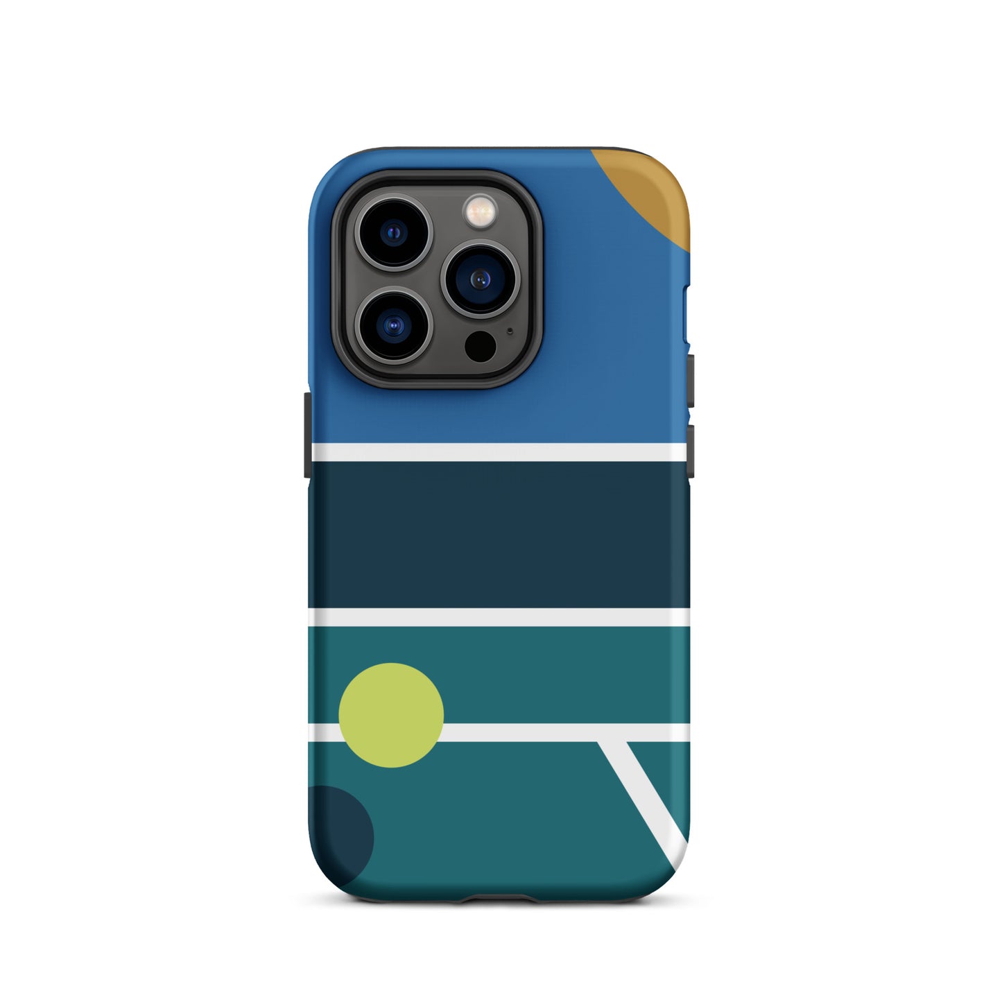 Minimalist Pickleball Court graphic on Tough Case for iPhone®
