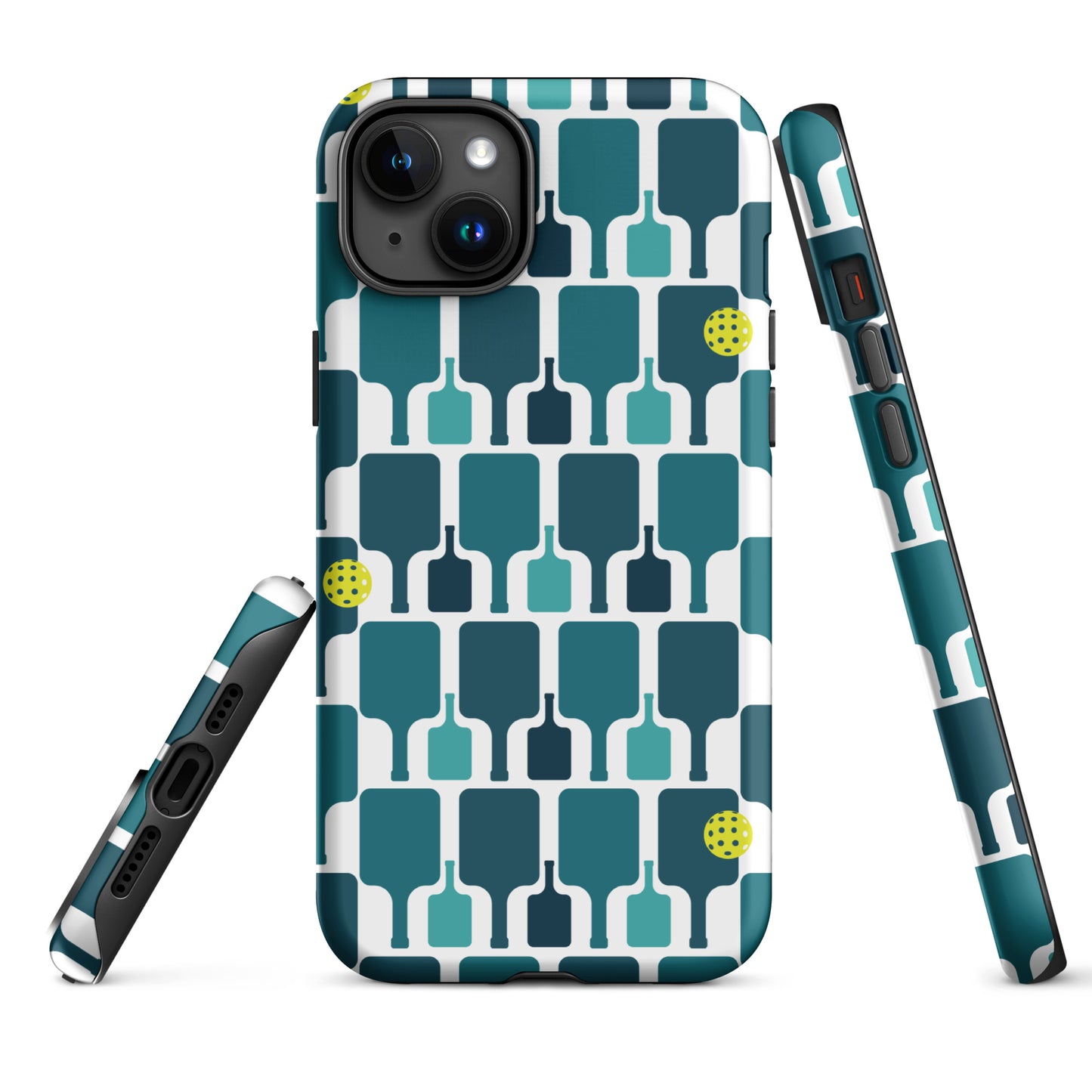 Pickleball Paddle grid graphic on Tough Case for iPhone®