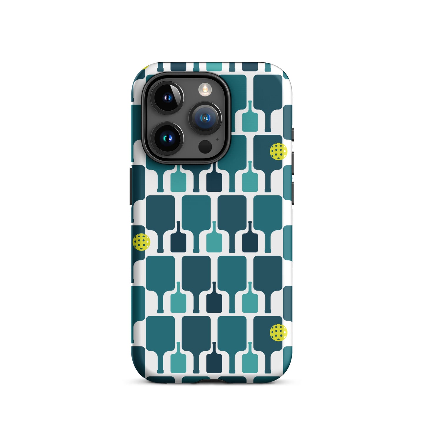 Pickleball Paddle grid graphic on Tough Case for iPhone®