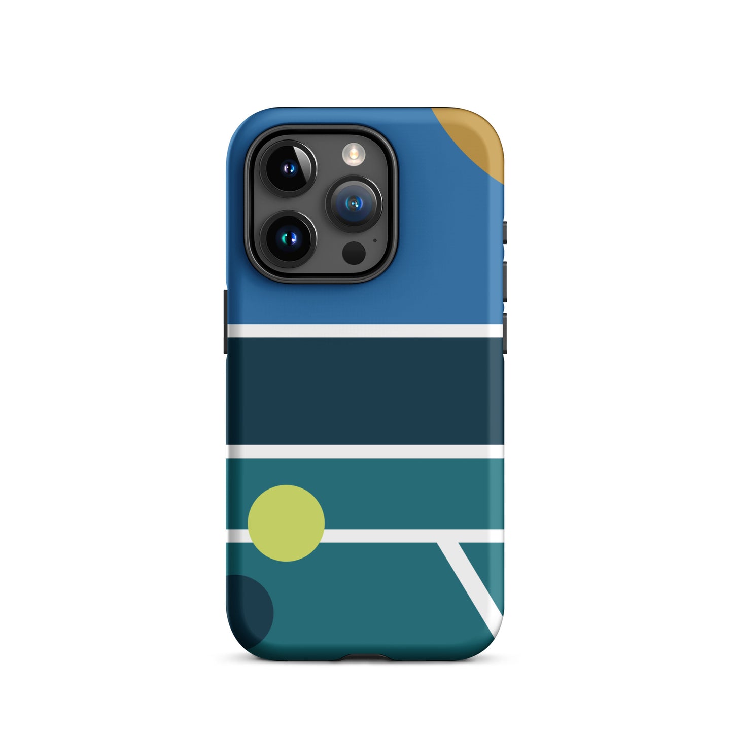 Minimalist Pickleball Court graphic on Tough Case for iPhone®