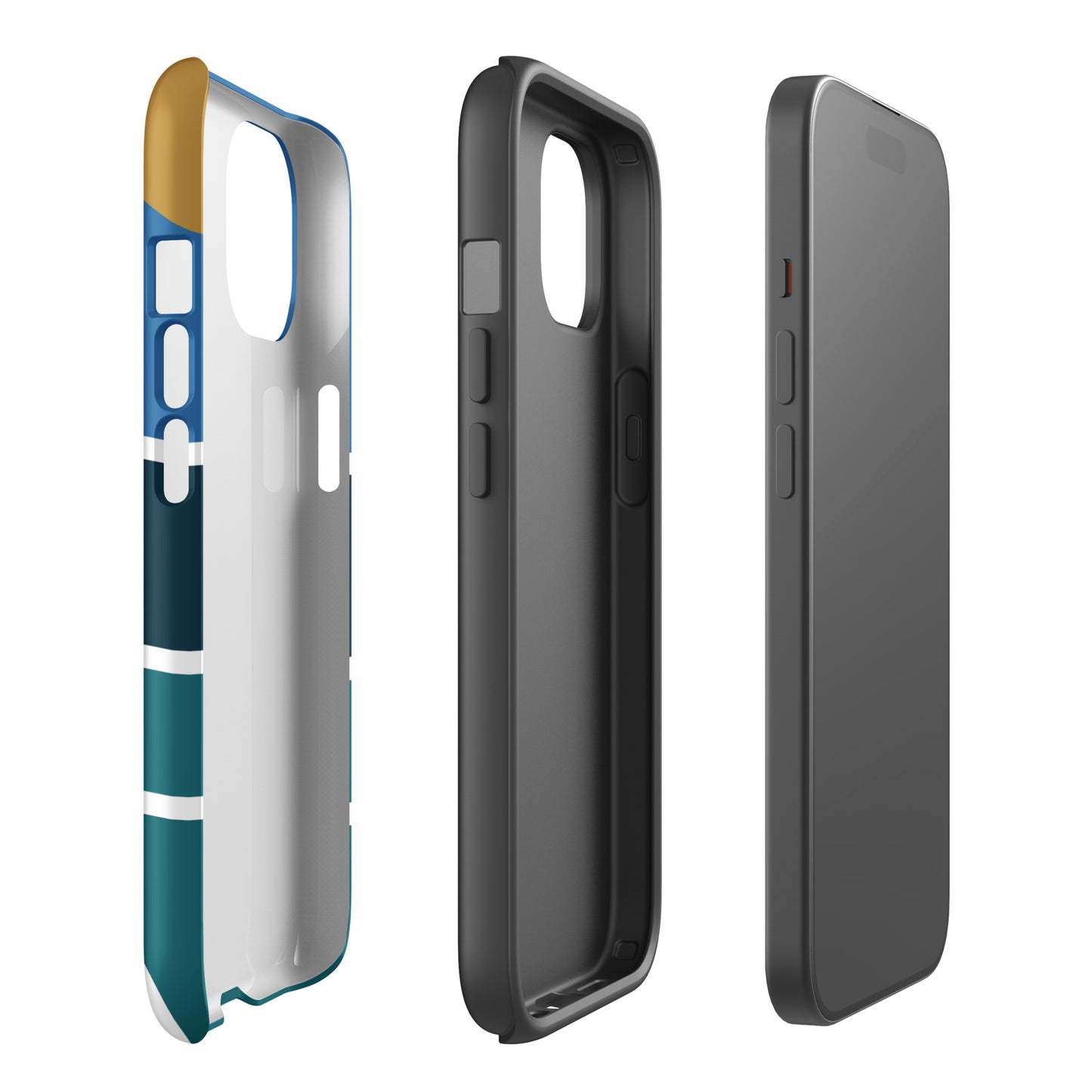 Minimalist Pickleball Court graphic on Tough Case for iPhone®