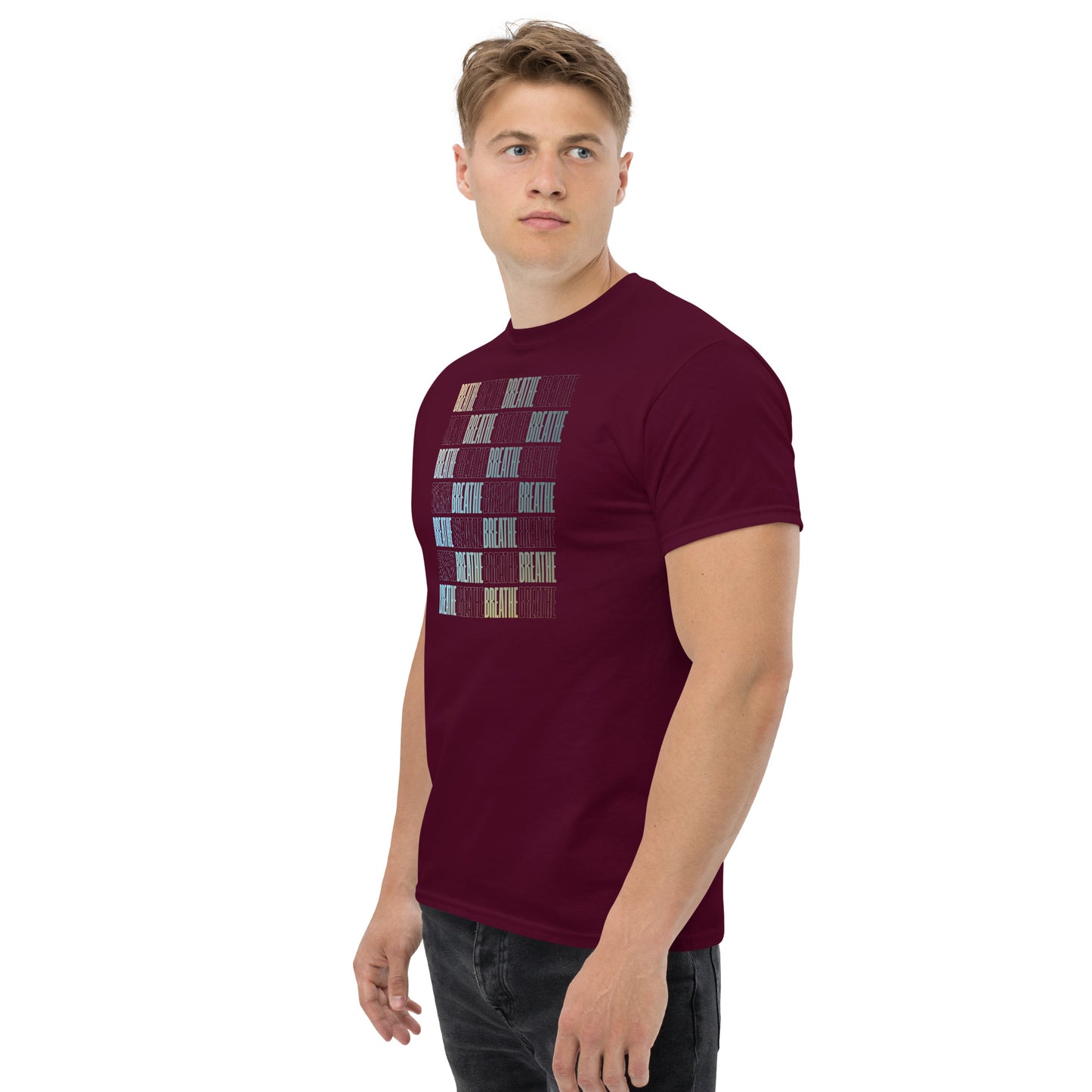 Breathe type on unisex classic tee