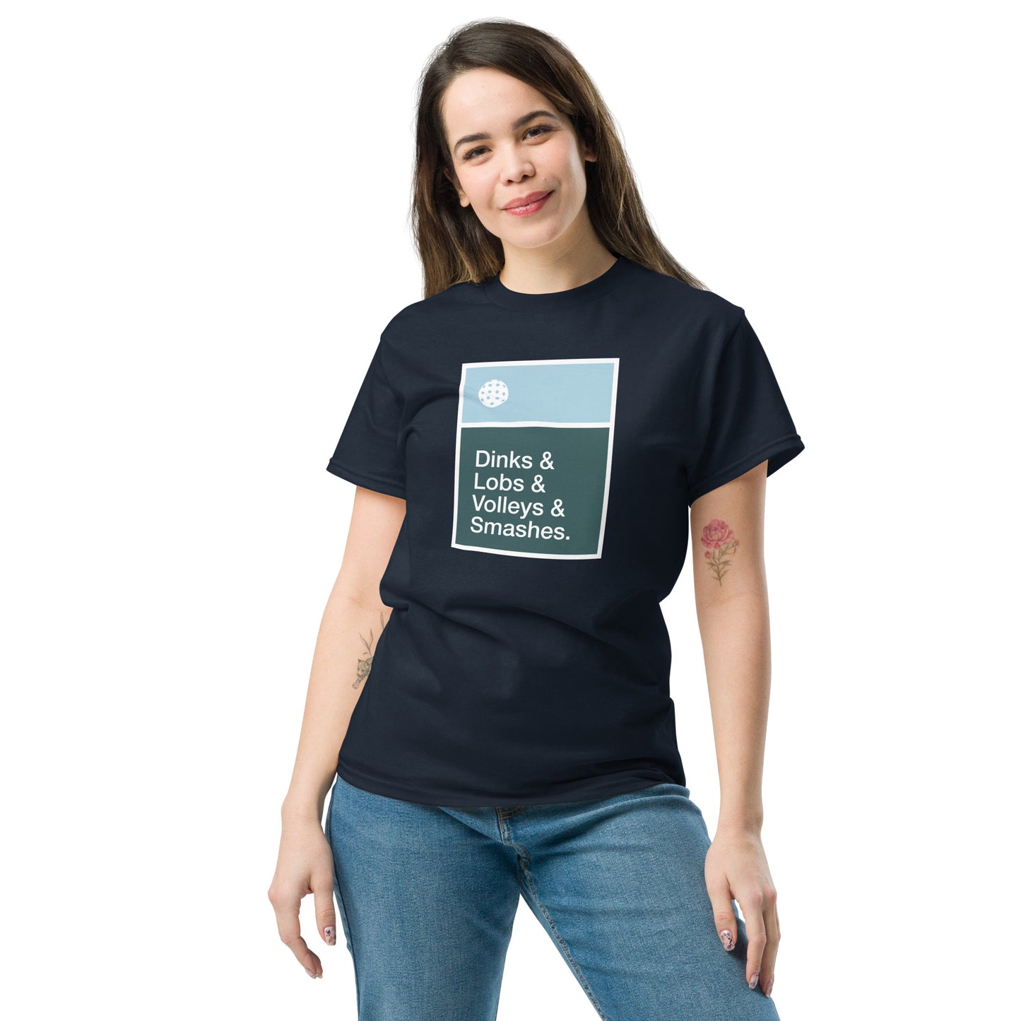 Dinks & Lobs & Volleys & Smashes. Unisex classic tee