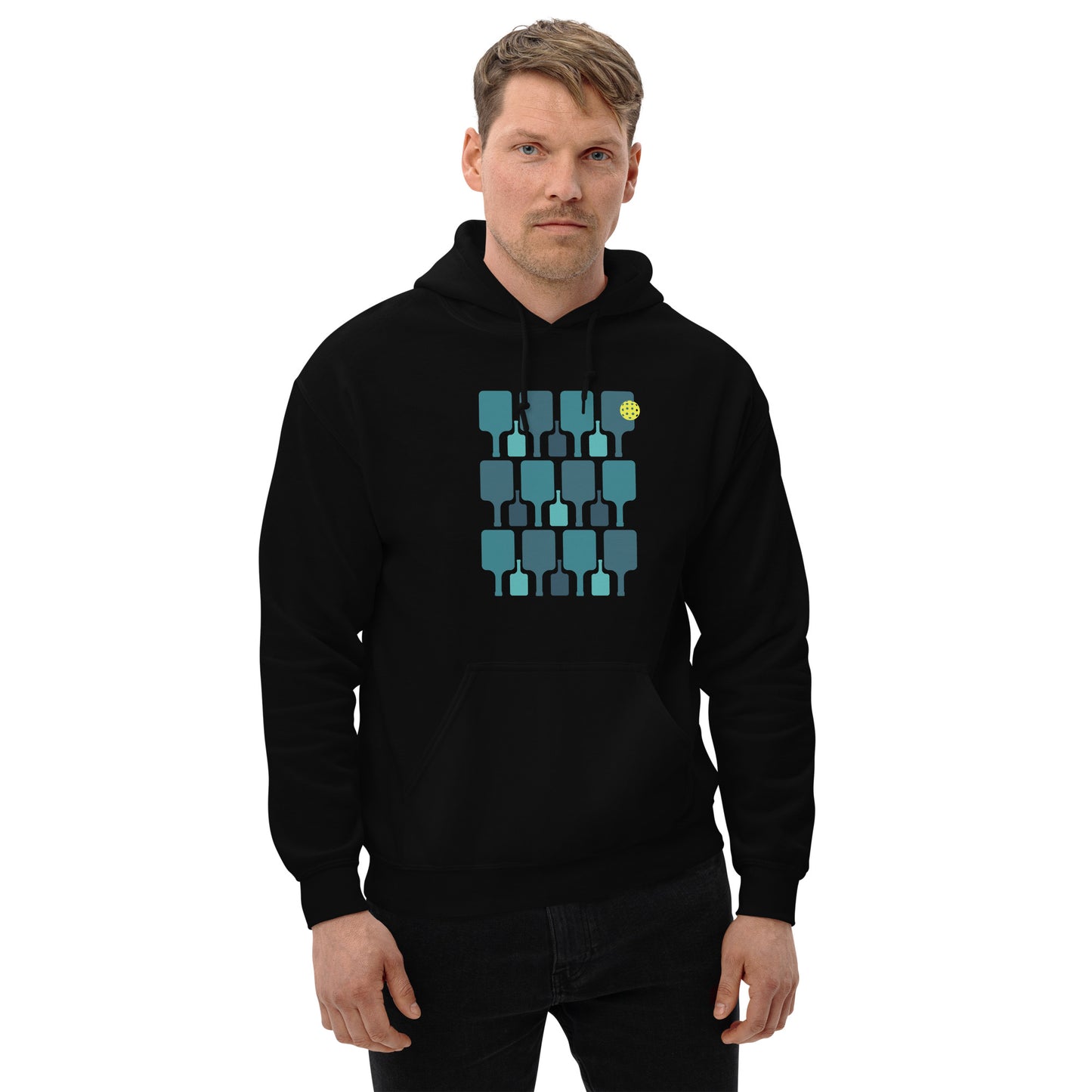 Pickleball Paddle grid. Unisex Hoodie