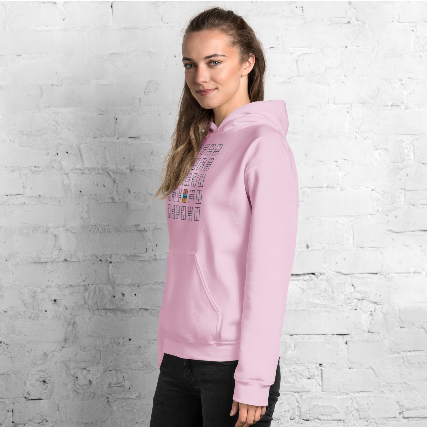 Pickleball Court grid. Unisex Hoodie