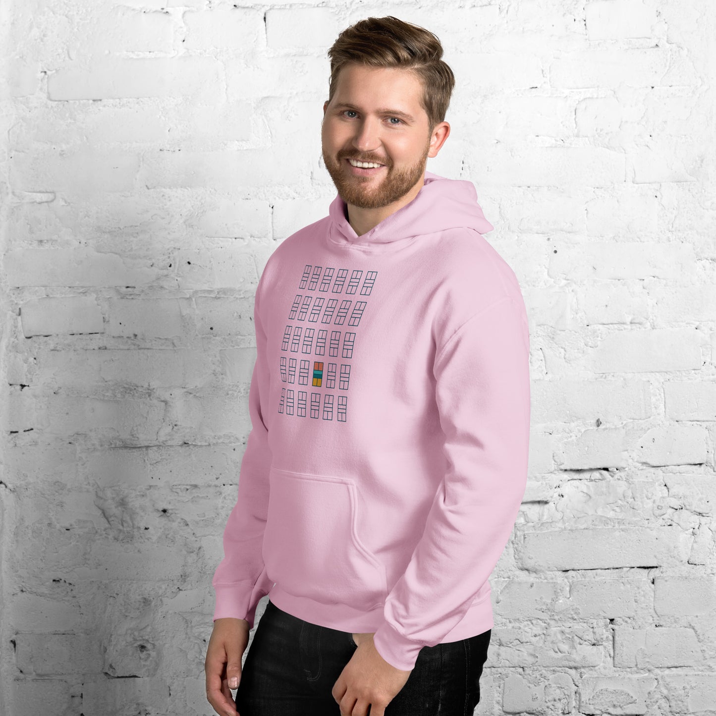 Pickleball Court grid. Unisex Hoodie