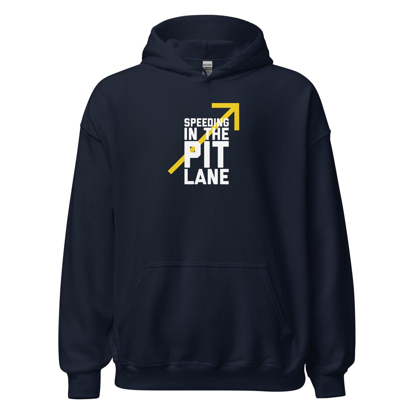 Speeding in the Pit Lane type on Unisex Hoodie