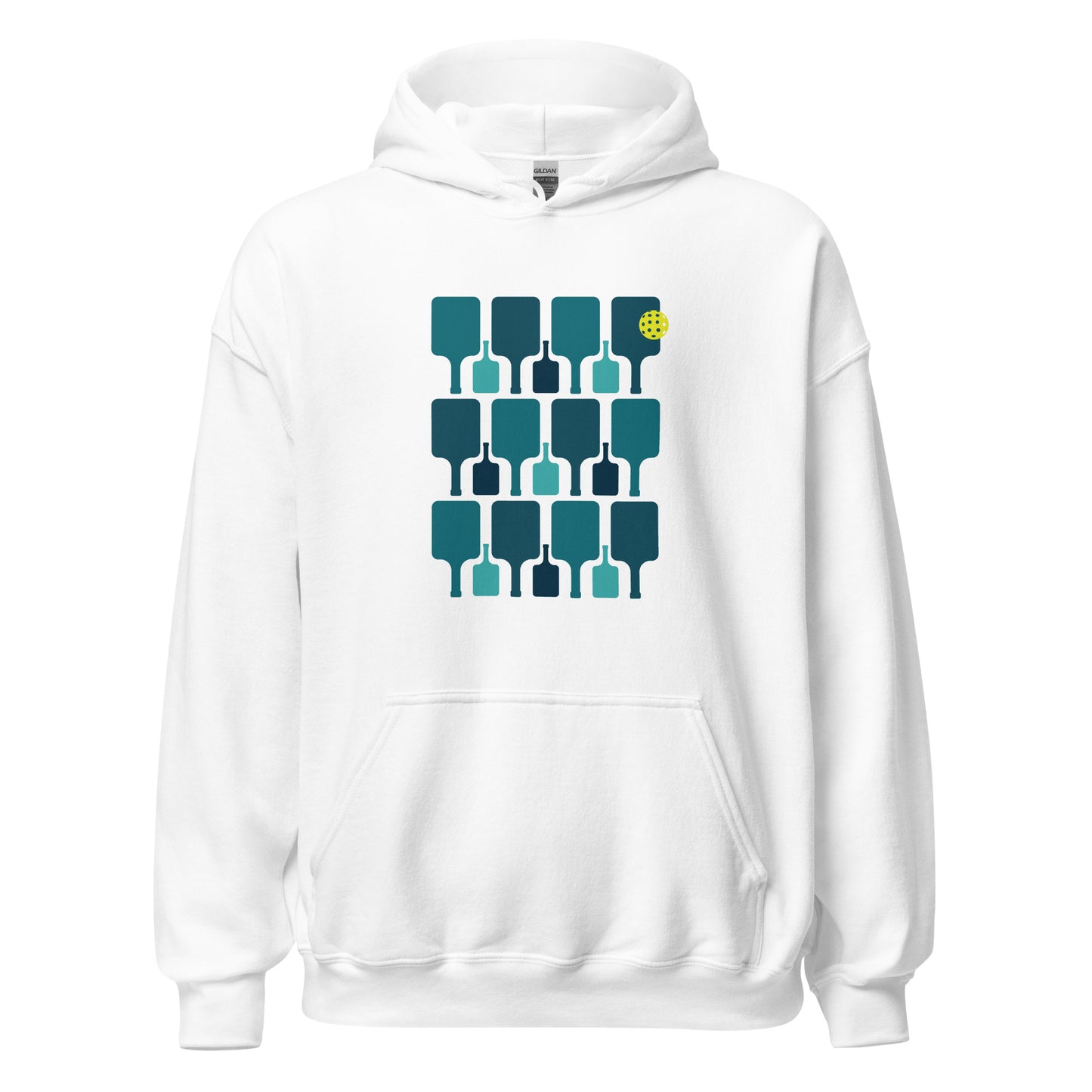 Pickleball Paddle grid. Unisex Hoodie