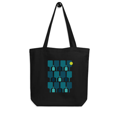 Pickleball Paddle grid Eco Tote Bag