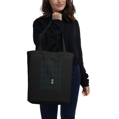 Pickleball Court grid Eco Tote Bag