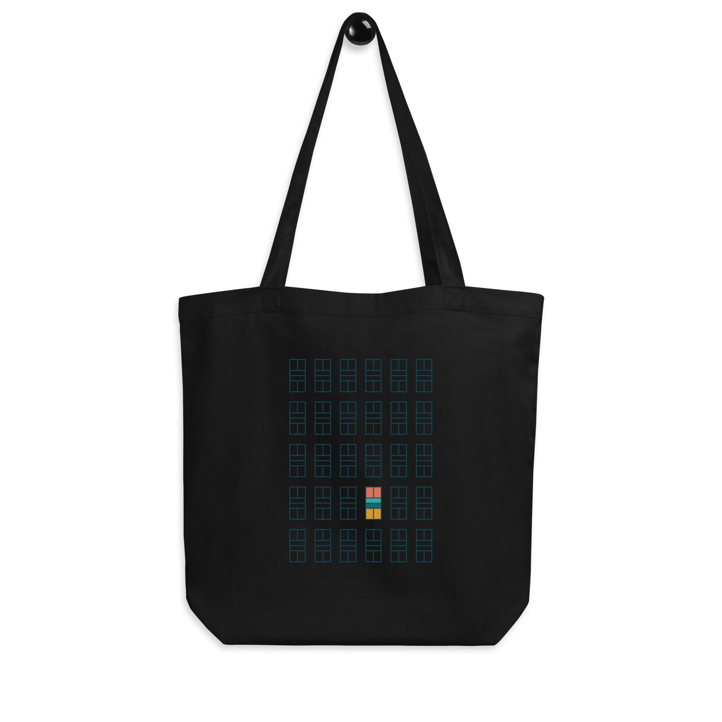 Pickleball Court grid Eco Tote Bag