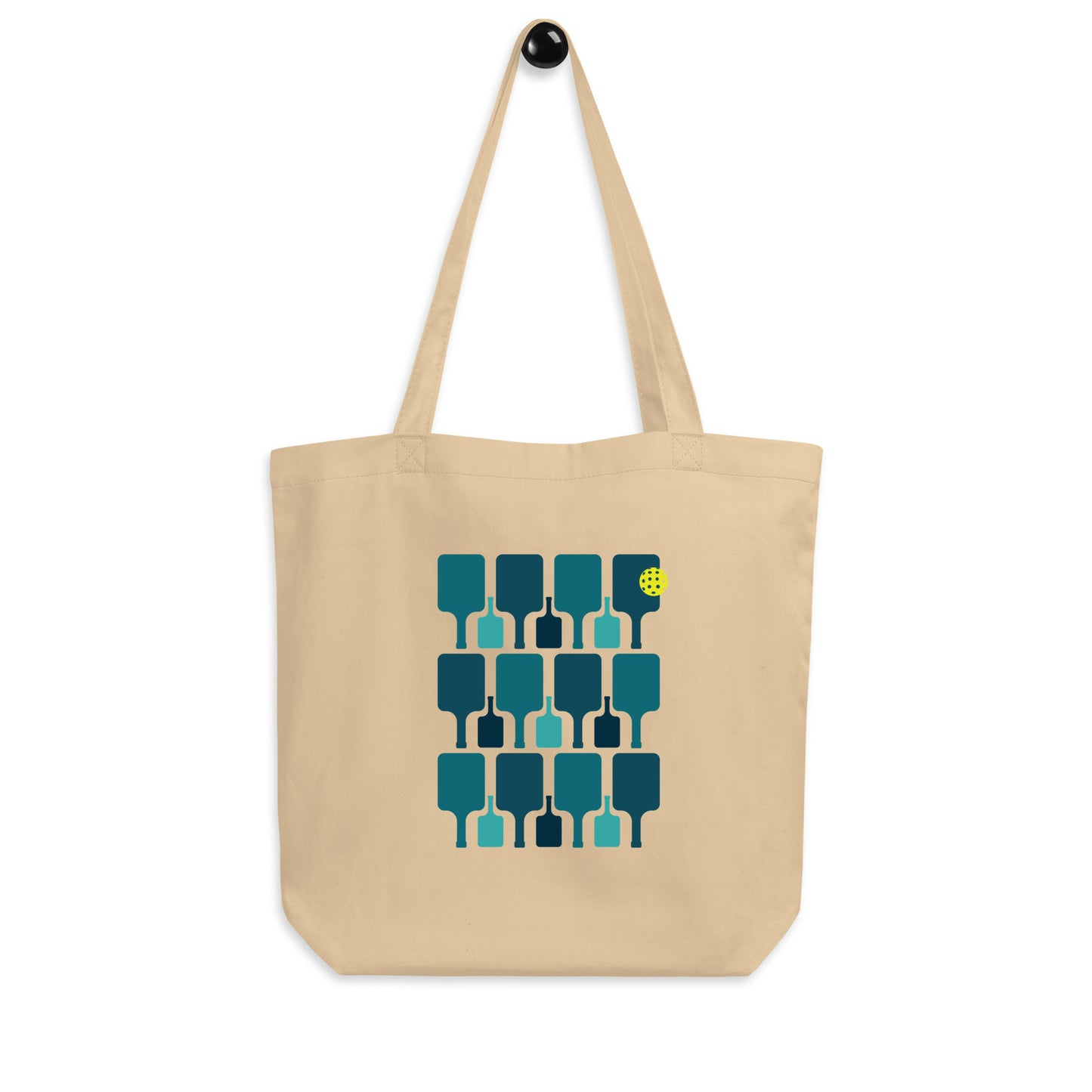 Pickleball Paddle grid Eco Tote Bag