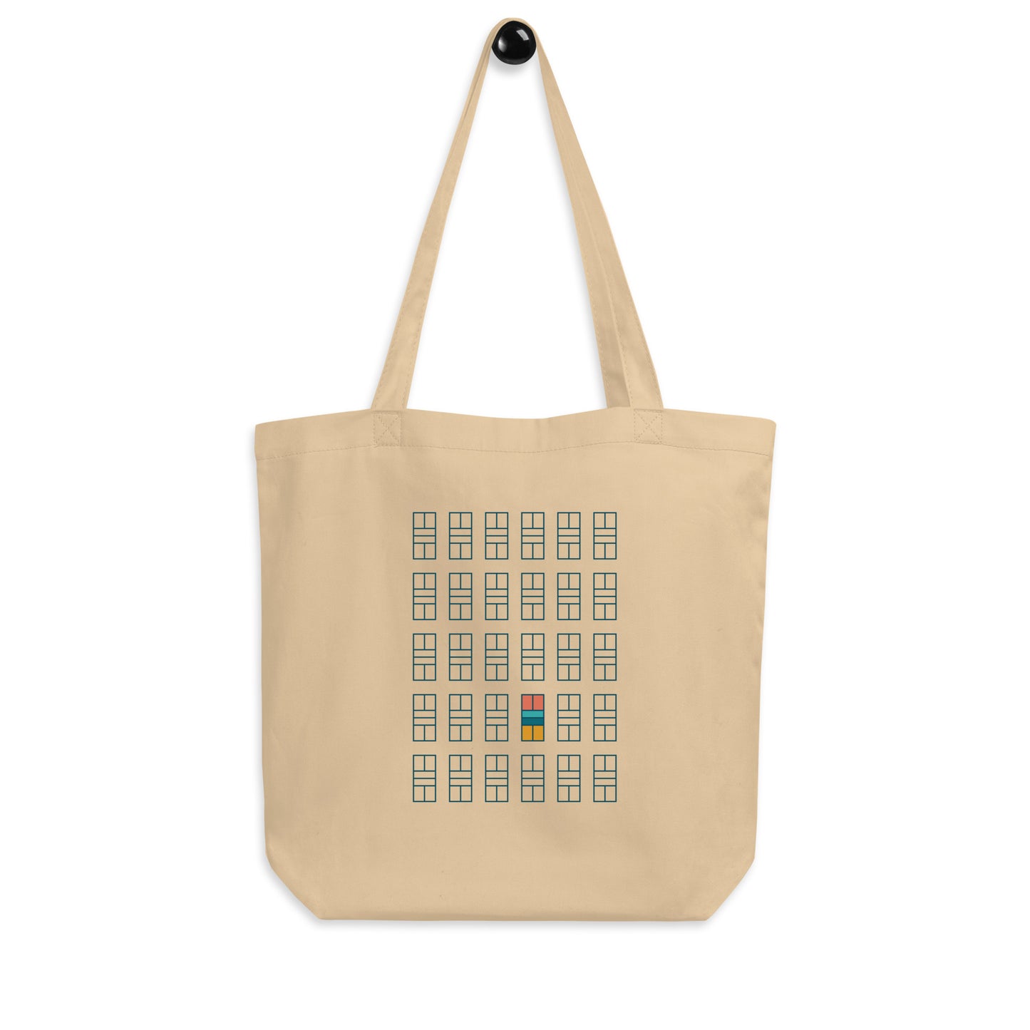 Pickleball Court grid Eco Tote Bag