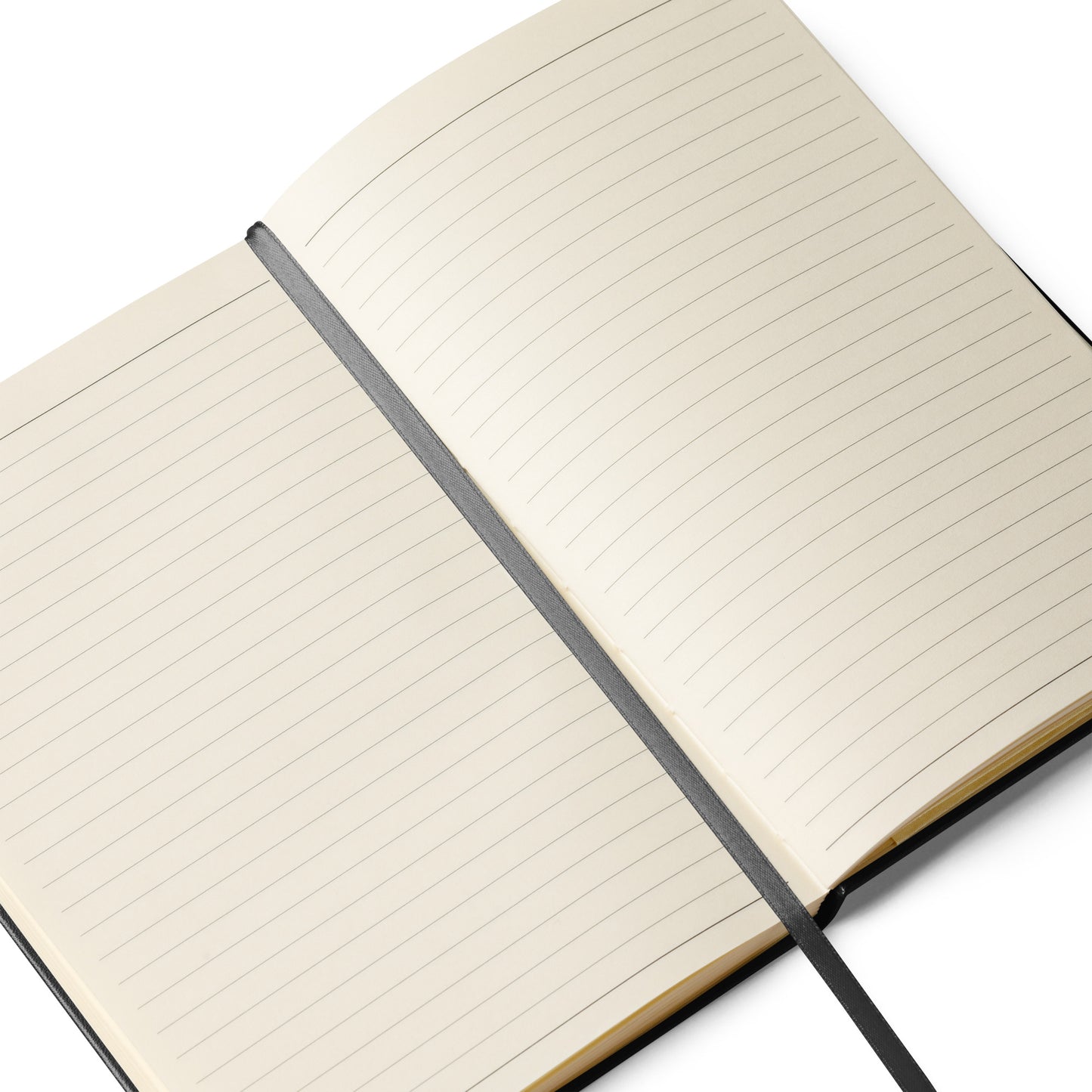 Paddle grid graphic on hardcover bound notebook