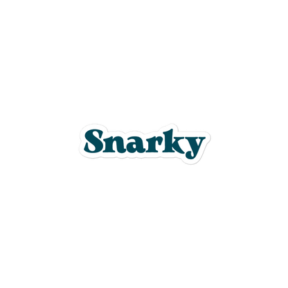 Snarky (bubble-free stickers)