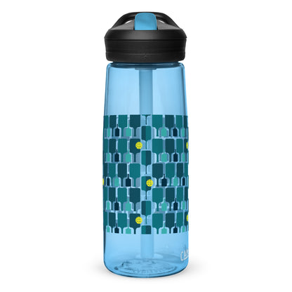 Pickleball Paddle grid sports water bottle