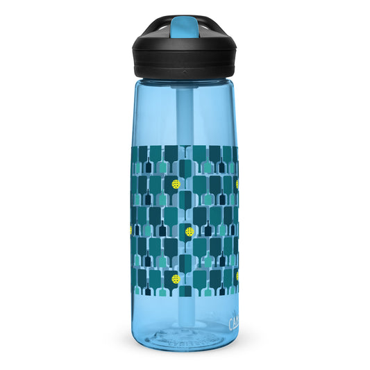 Pickleball Paddle grid sports water bottle