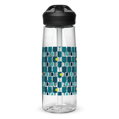 Pickleball Paddle grid sports water bottle