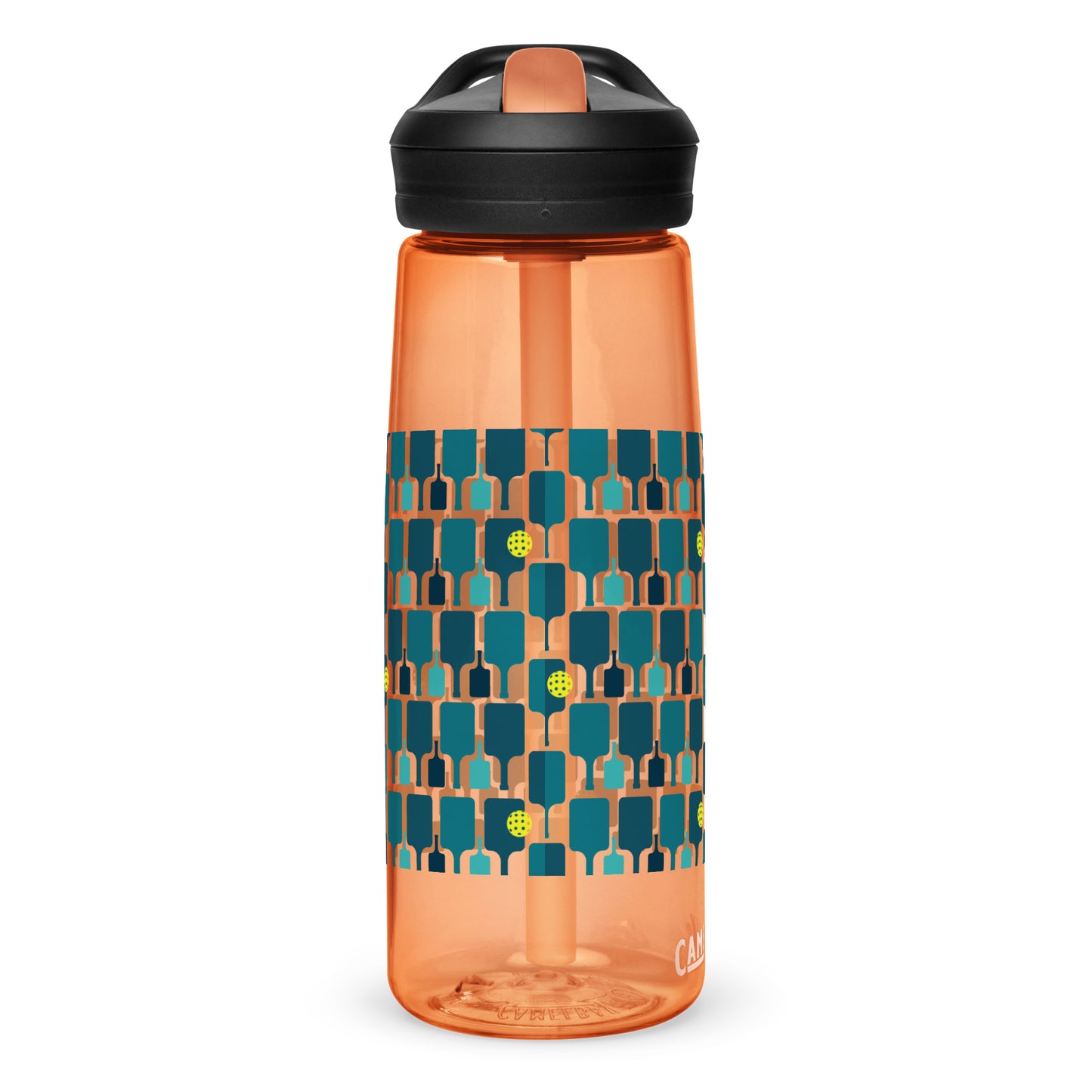 Pickleball Paddle grid sports water bottle