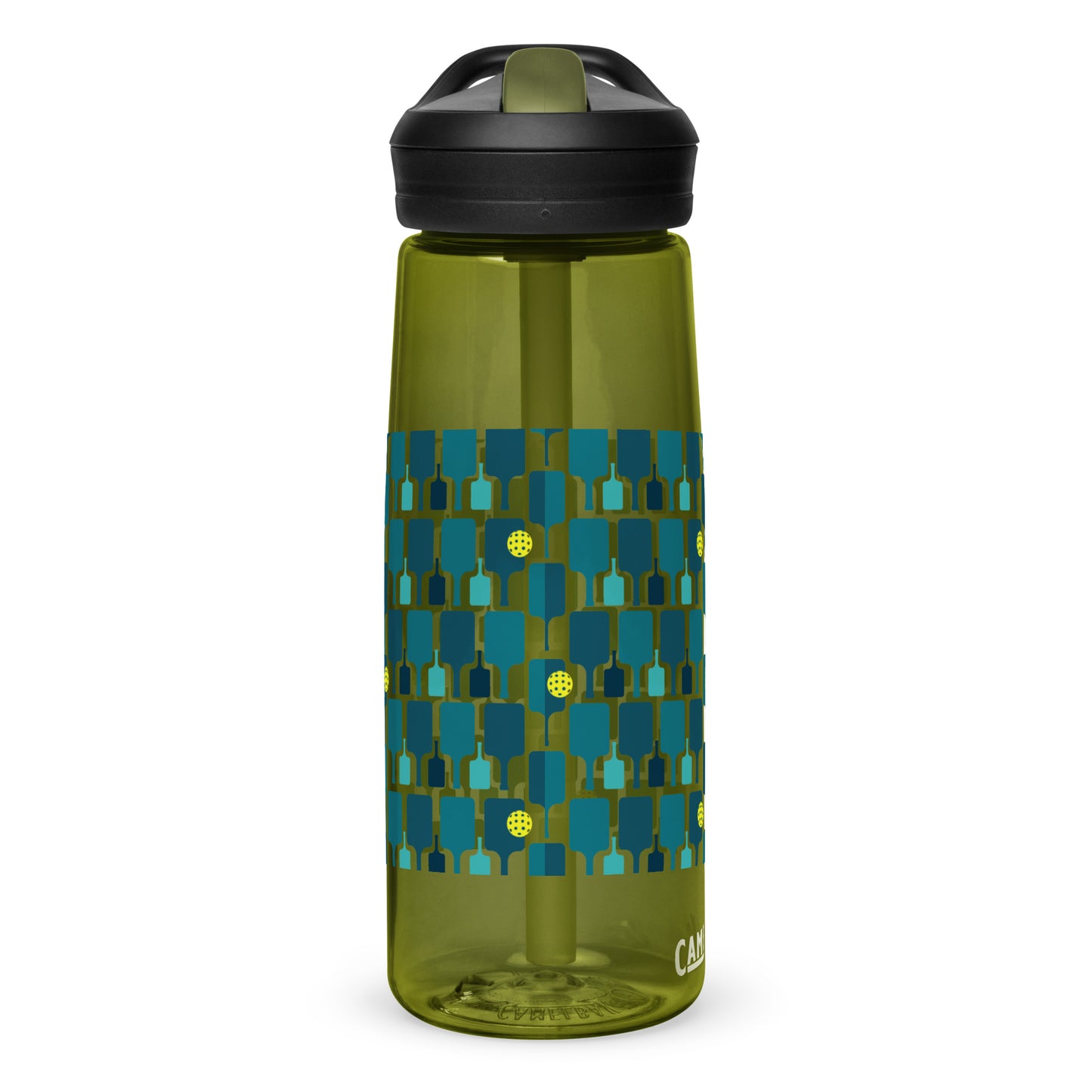 Pickleball Paddle grid sports water bottle