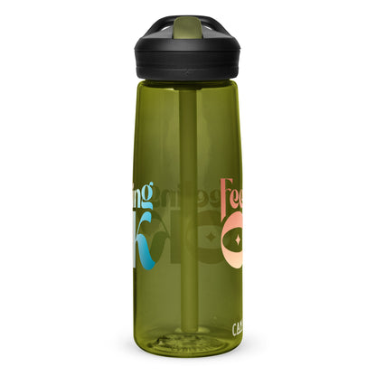 Feeling OK type on Sports water bottle