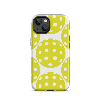 Pickleballs graphic on Tough Case for iPhone®