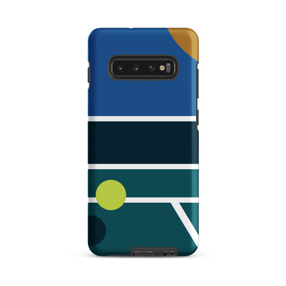 Minimalist Pickleball Court graphic on Tough case for Samsung®