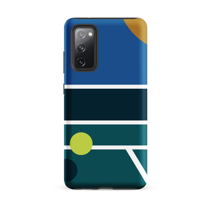 Minimalist Pickleball Court graphic on Tough case for Samsung®