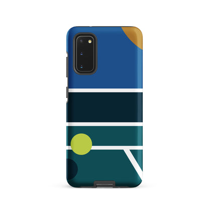 Minimalist Pickleball Court graphic on Tough case for Samsung®