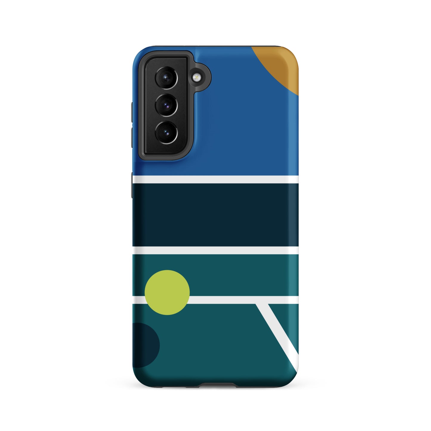 Minimalist Pickleball Court graphic on Tough case for Samsung®