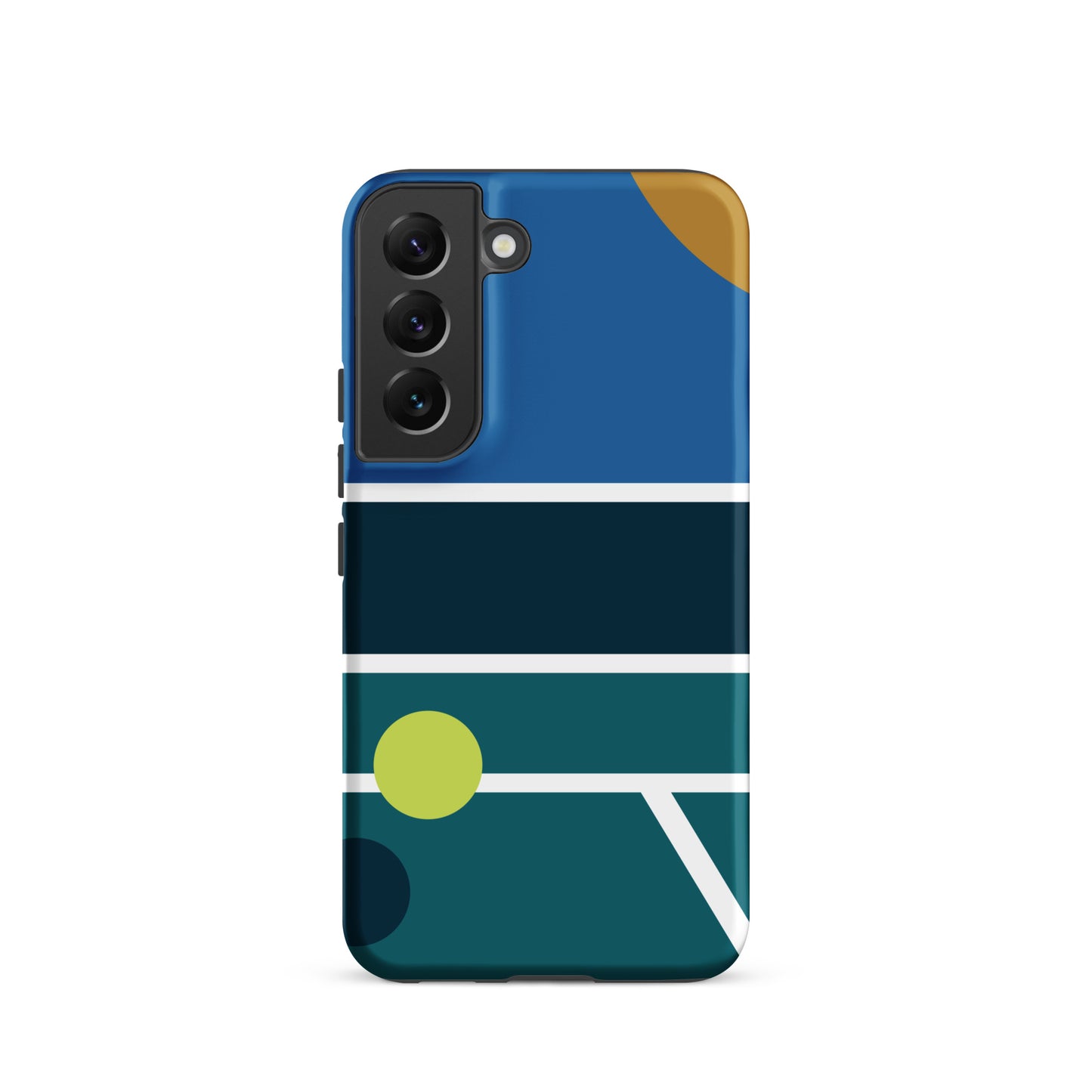 Minimalist Pickleball Court graphic on Tough case for Samsung®