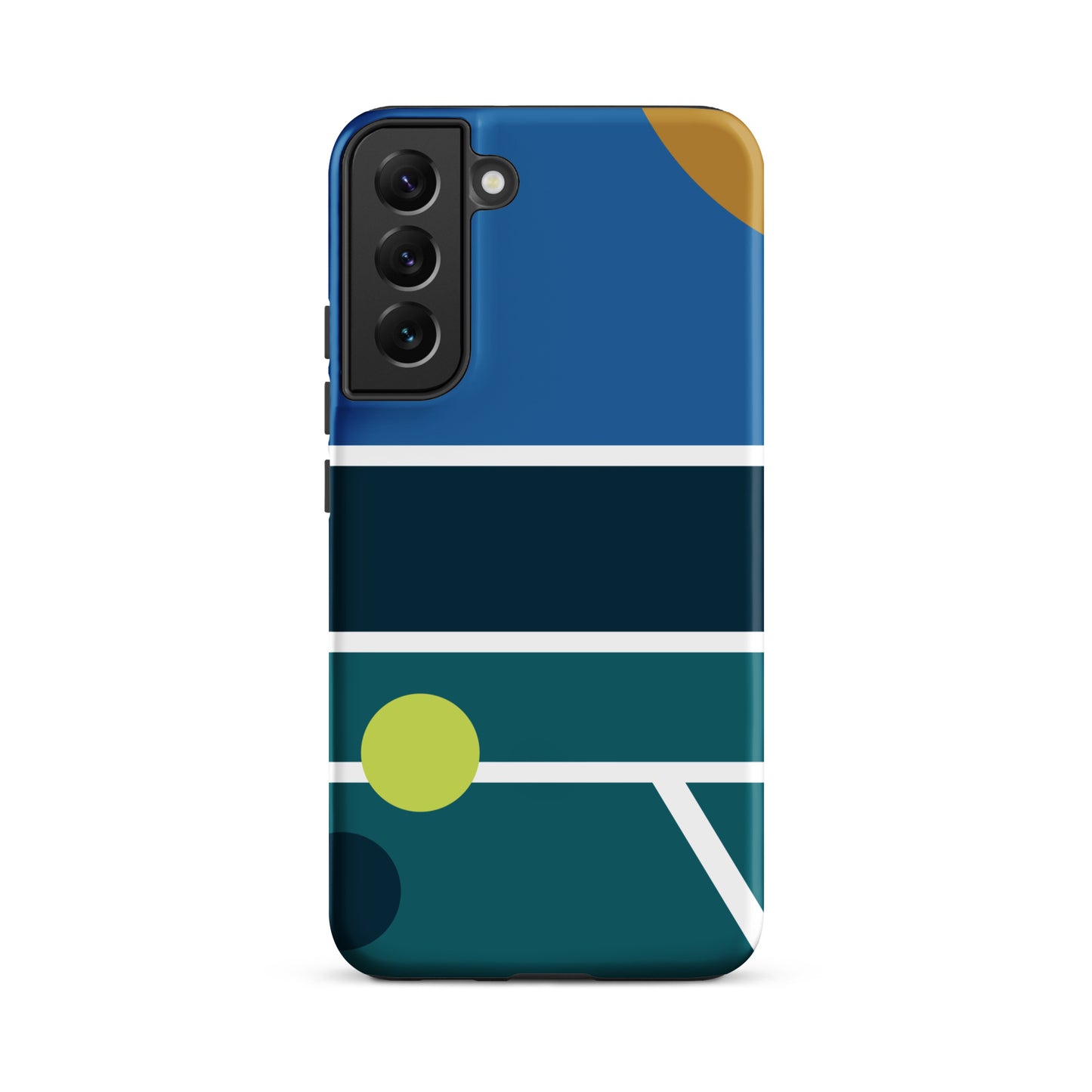 Minimalist Pickleball Court graphic on Tough case for Samsung®