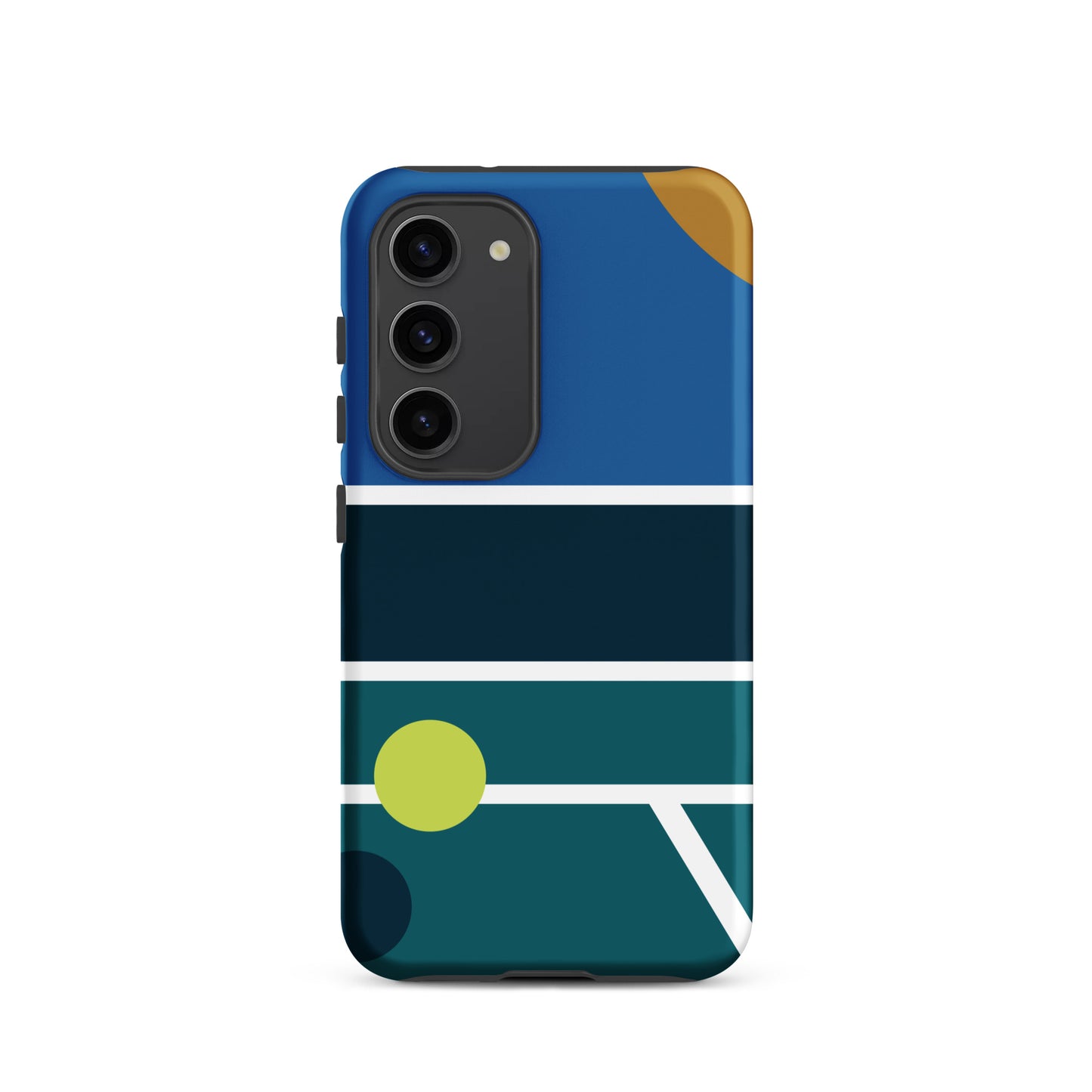 Minimalist Pickleball Court graphic on Tough case for Samsung®