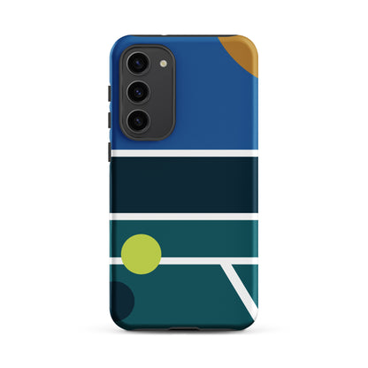 Minimalist Pickleball Court graphic on Tough case for Samsung®