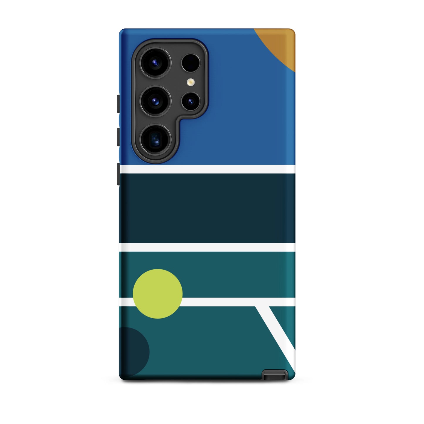 Minimalist Pickleball Court graphic on Tough case for Samsung®